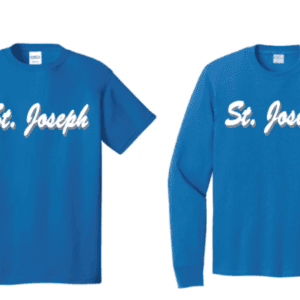 St. Joseph Cotton Gym Shirt (Short Sleeve or Long Sleeve)