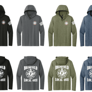Hoodies in various colors with Brotherhood Local 666 logo and designs.