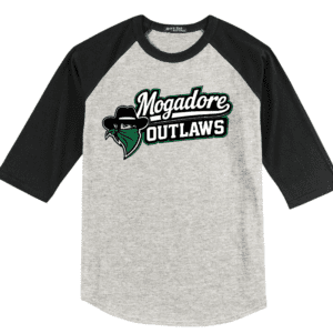 Mogadore Outlaws Baseball 3/4 Sleeve Baseball T Shirt