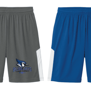 Two athletic shorts with Blue Jays logo
