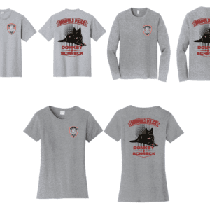 Brimfield Police Department K9 Donkey & Shreck Ring Spun Cotton T Shirts