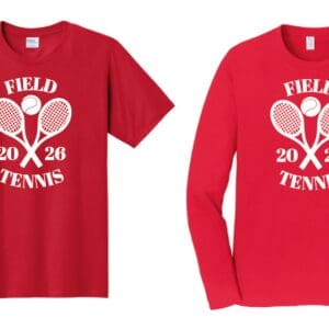 Field High School Tennis 2026 T Shirts